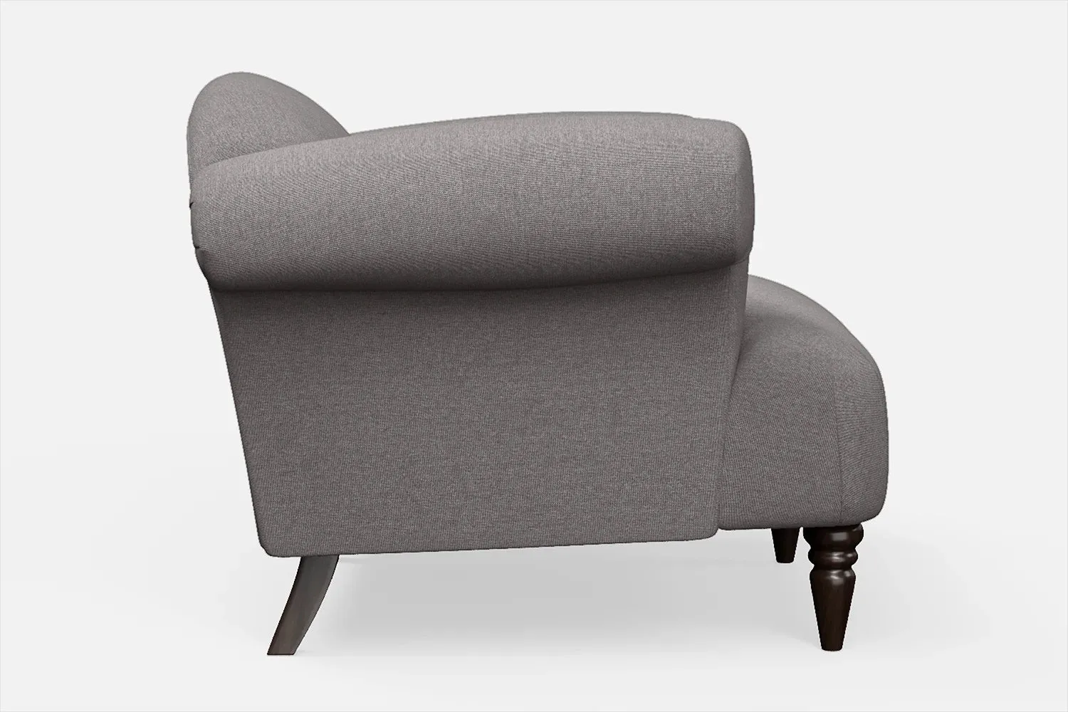 Barberton Armchair Grey Linen Fabric