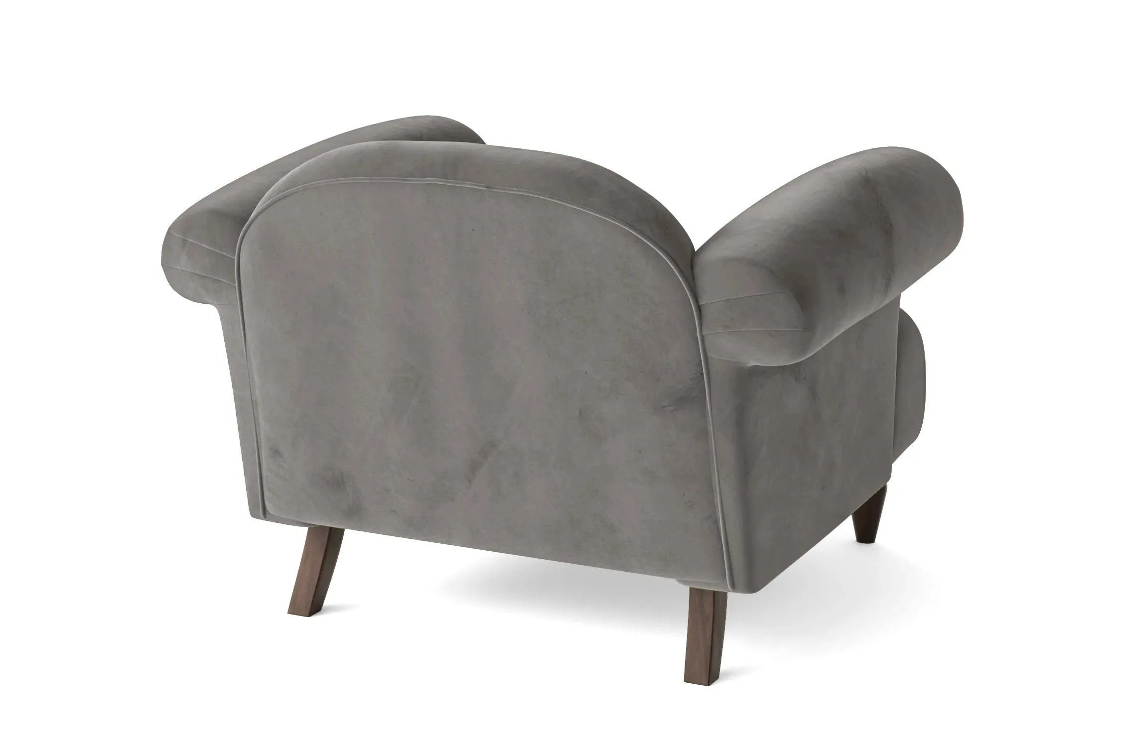 Barberton Armchair Grey Velvet