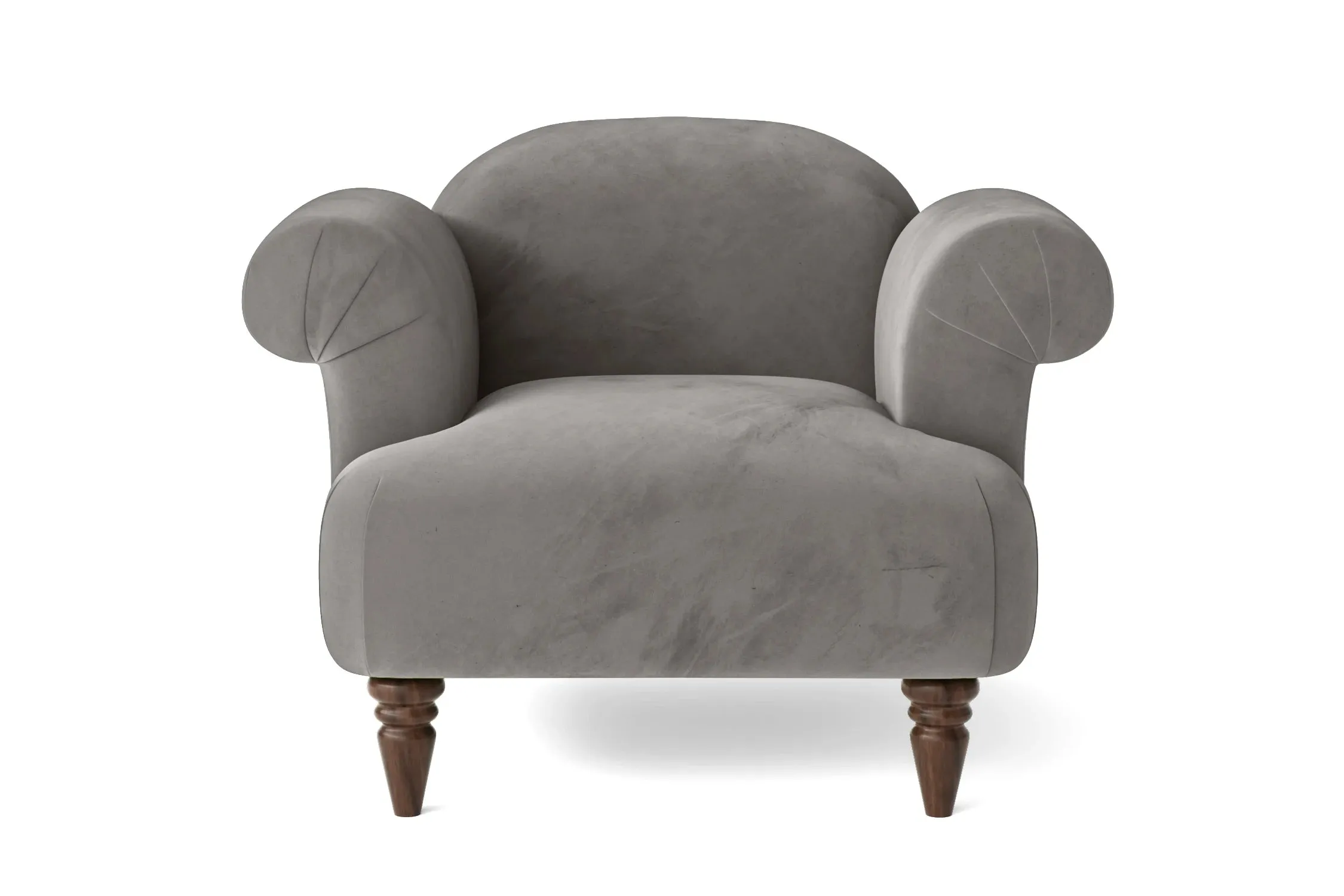 Barberton Armchair Grey Velvet