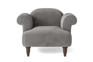 Barberton Armchair Grey Velvet