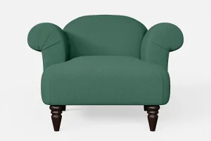Barberton Armchair Mint Green Linen Fabric