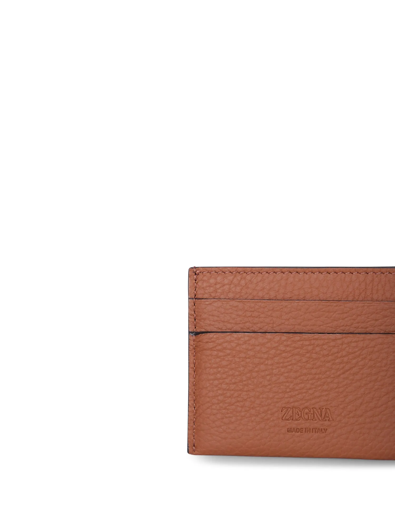 Beige Logo Card Holder