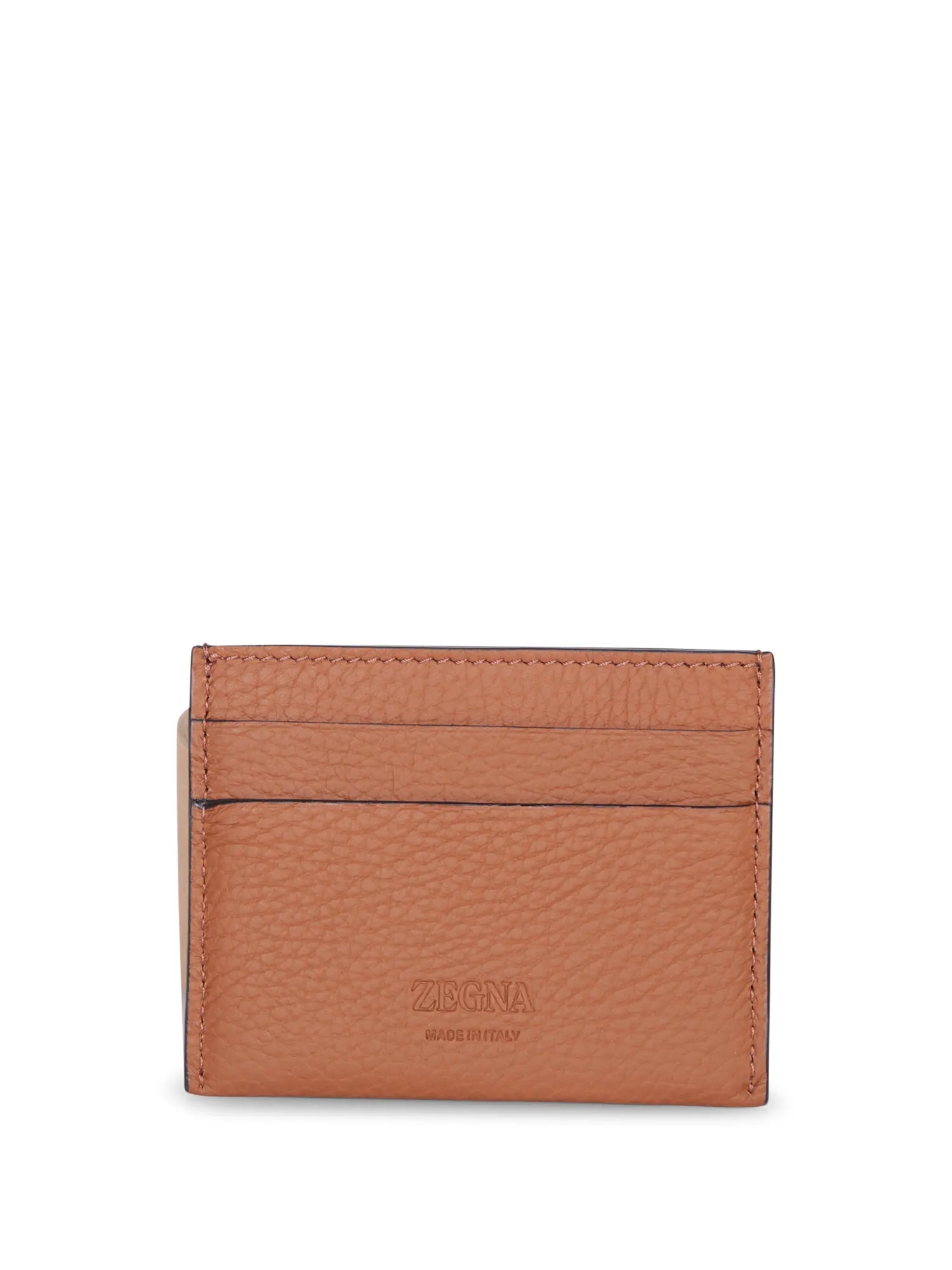 Beige Logo Card Holder