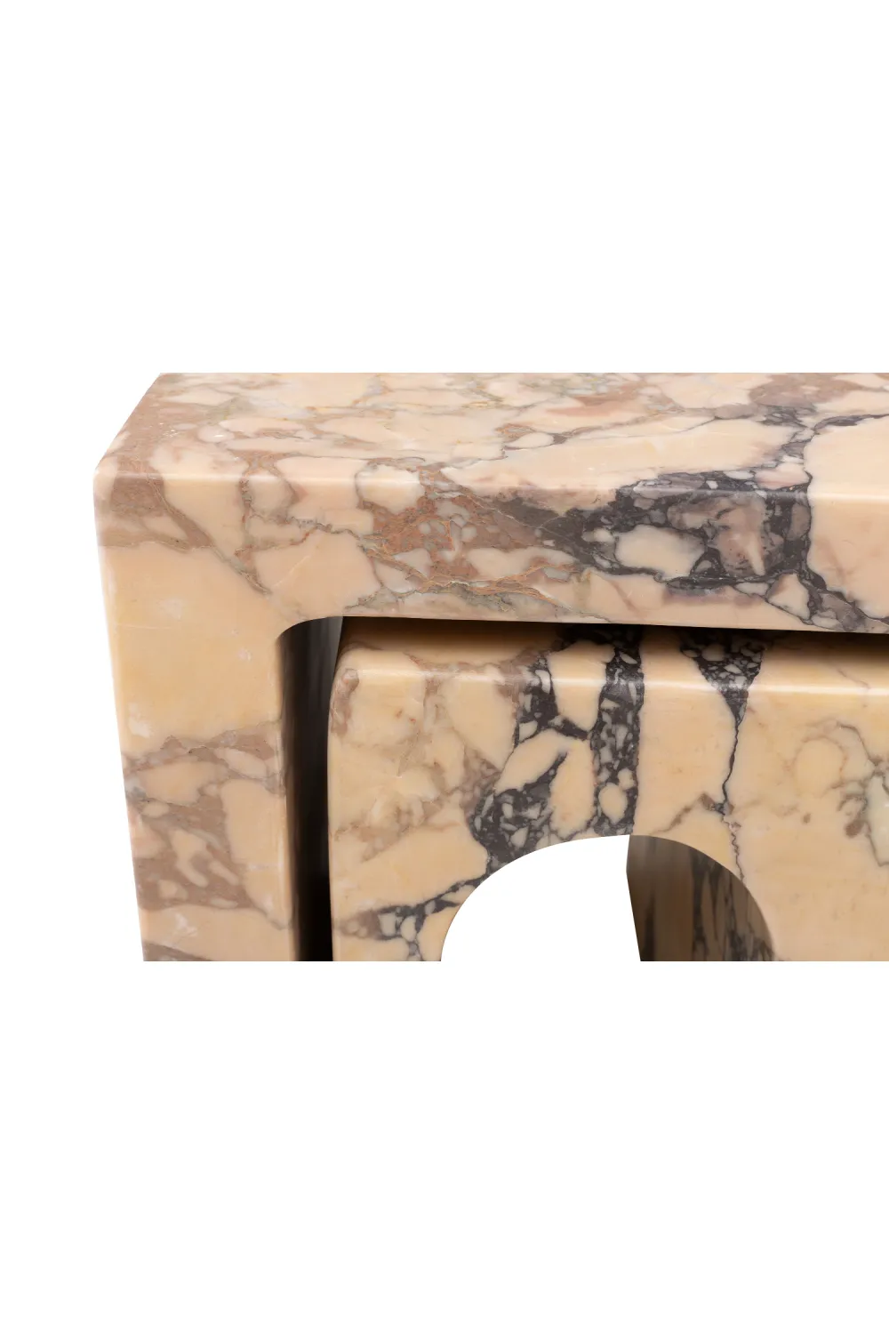 Beige Marble Nesting Coffee Table (2) | Versmissen Segovia