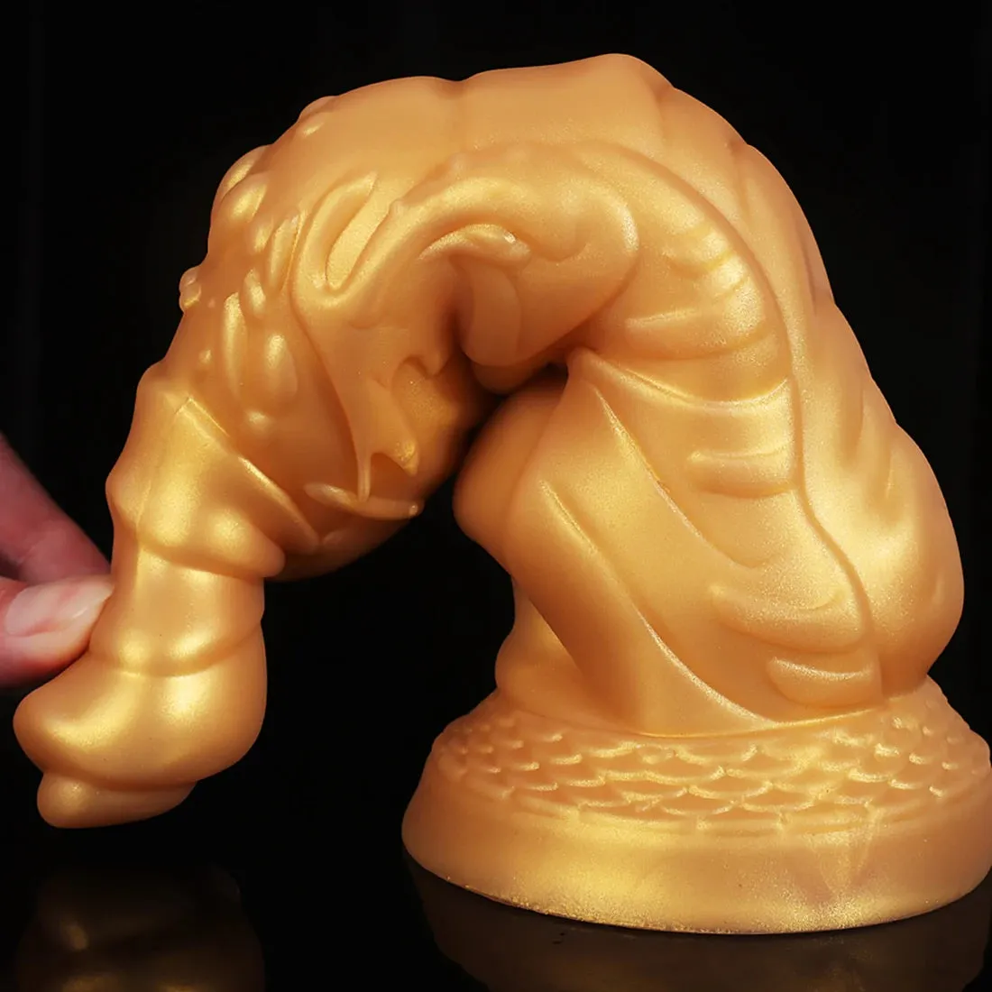 Big Giant Monster Dildo - Golden Dragon Dildos Realistic Anal Plug Sex Toys for Men Women