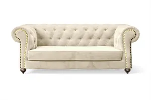 Bitonto 2 Seater Sofa Cream Velvet