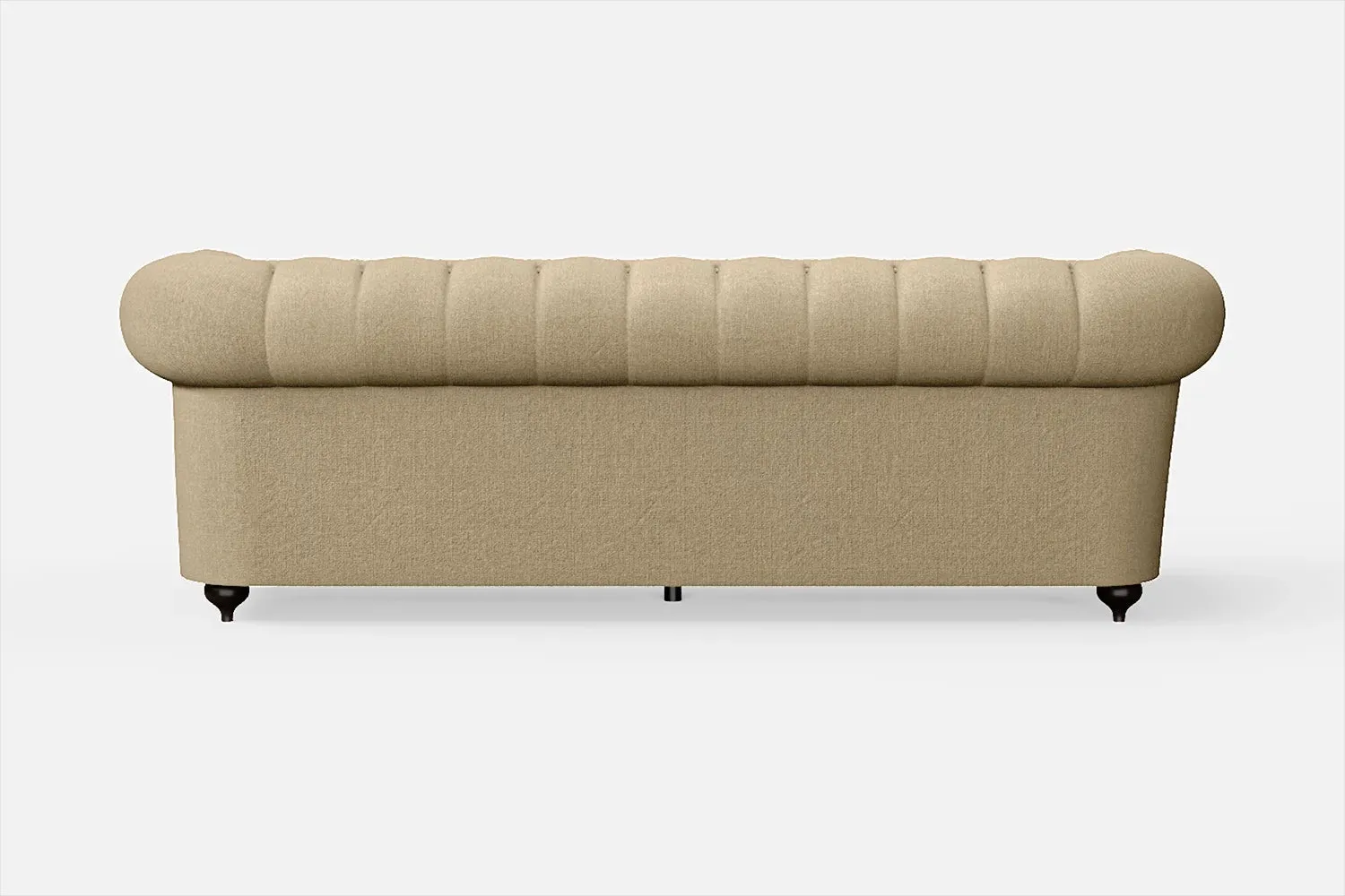 Bitonto 3 Seater Sofa Beige Linen Fabric