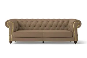 Bitonto 3 Seater Sofa Stone Leather