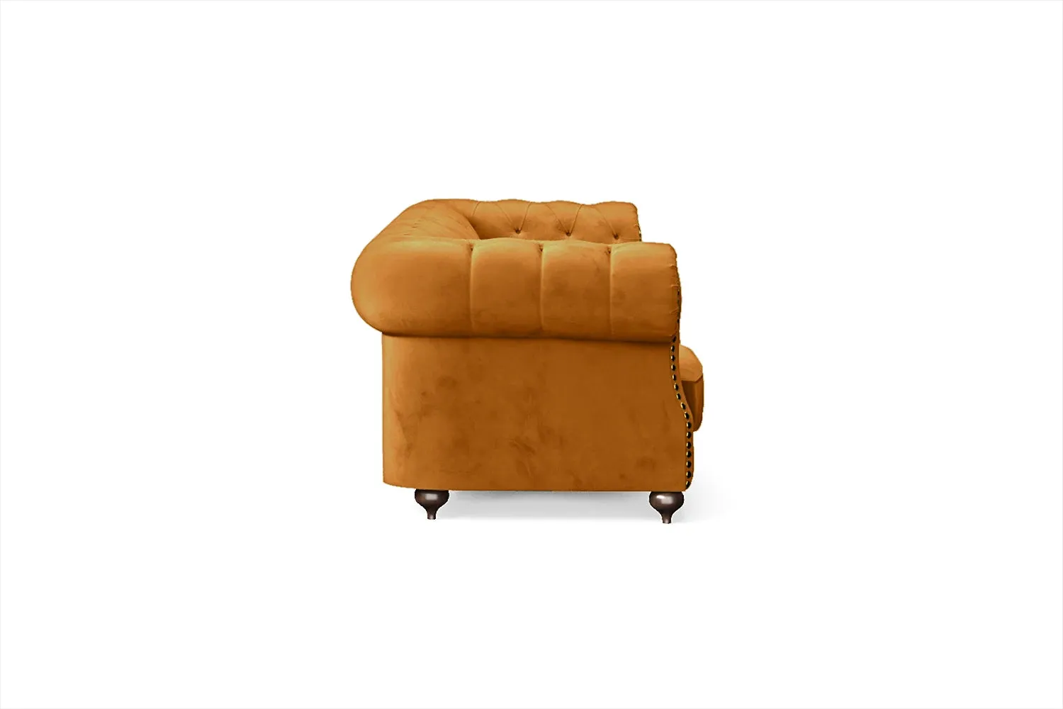 Bitonto 4 Seater Sofa Gold Velvet