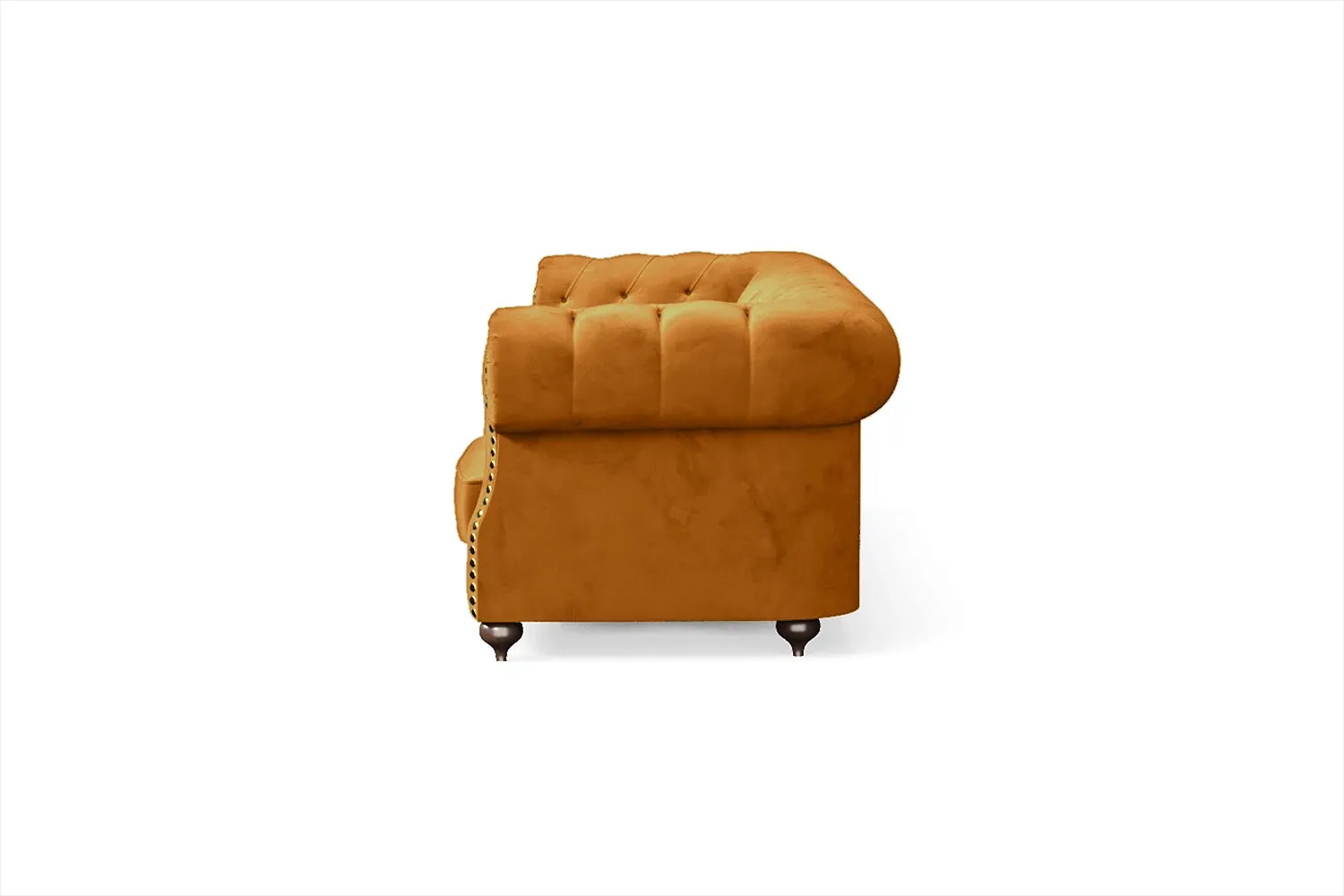 Bitonto 4 Seater Sofa Gold Velvet