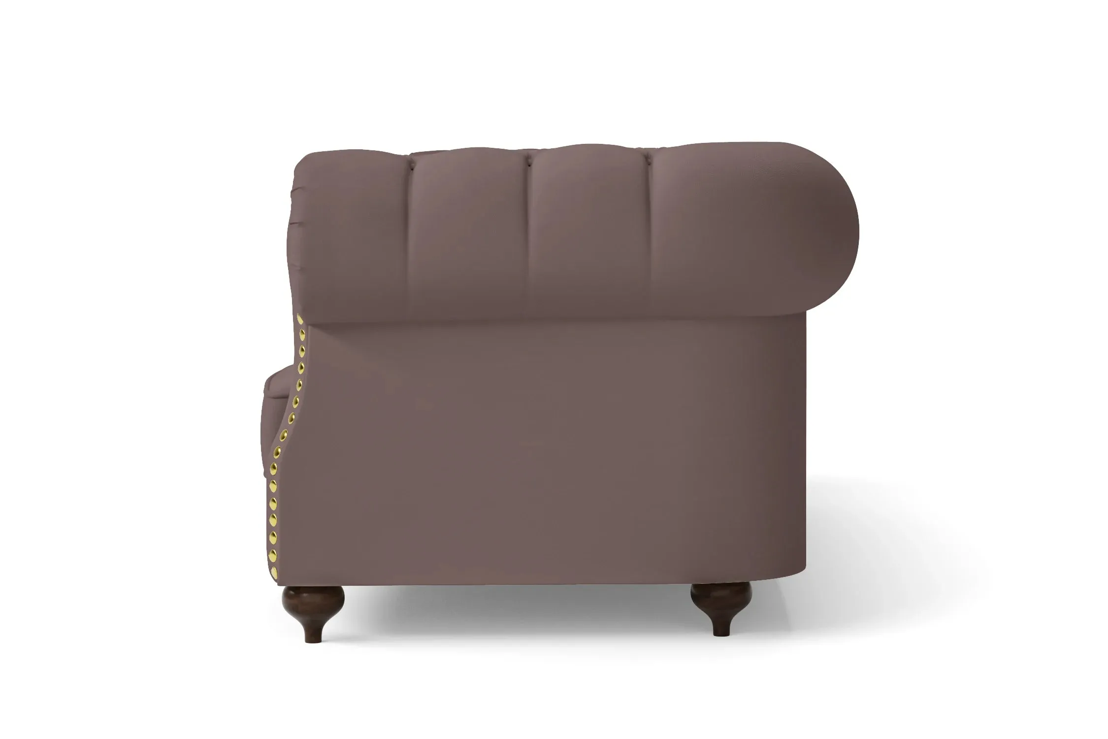 Bitonto 4 Seater Sofa Rose Taupe Leather