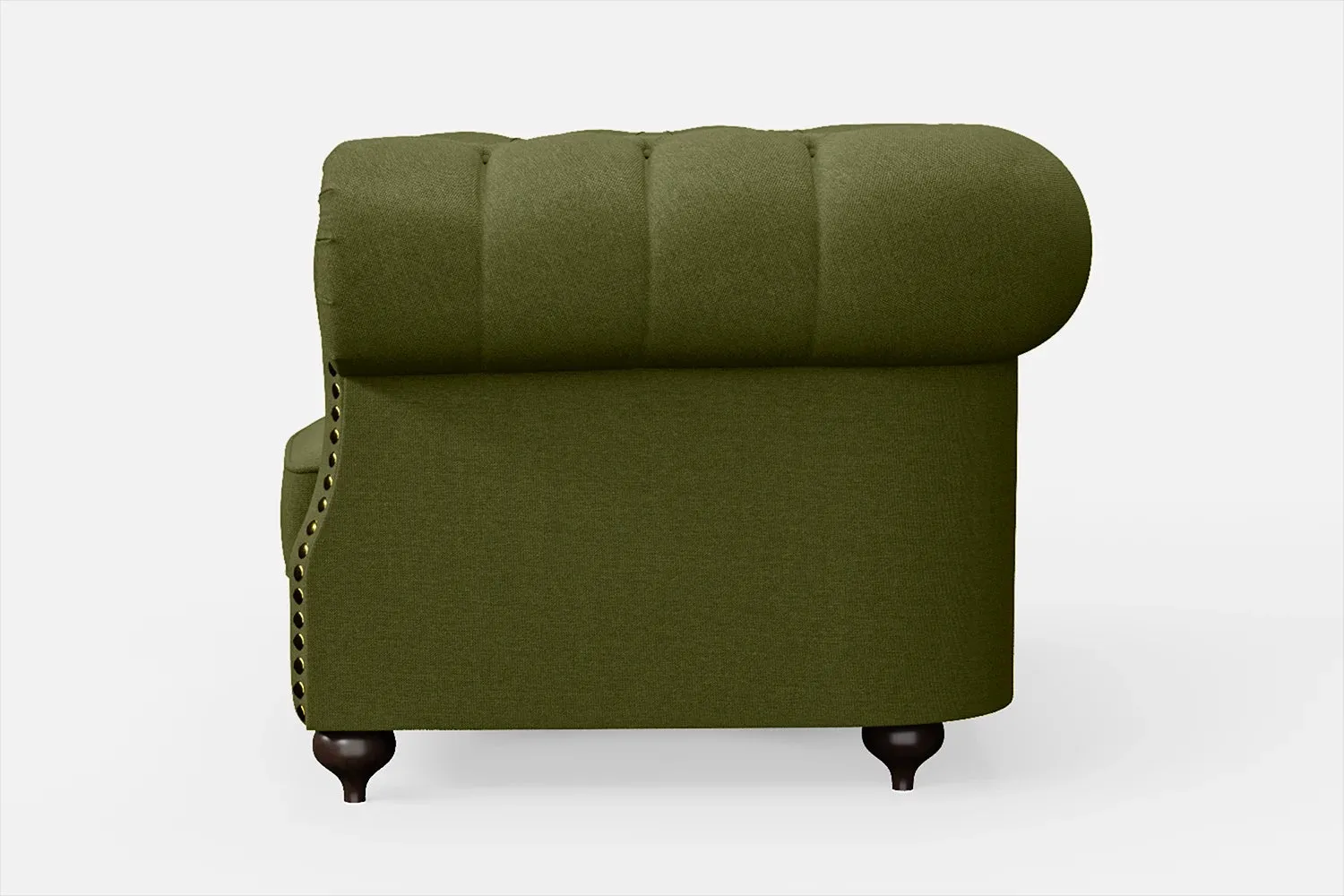 Bitonto Armchair Olive Linen Fabric