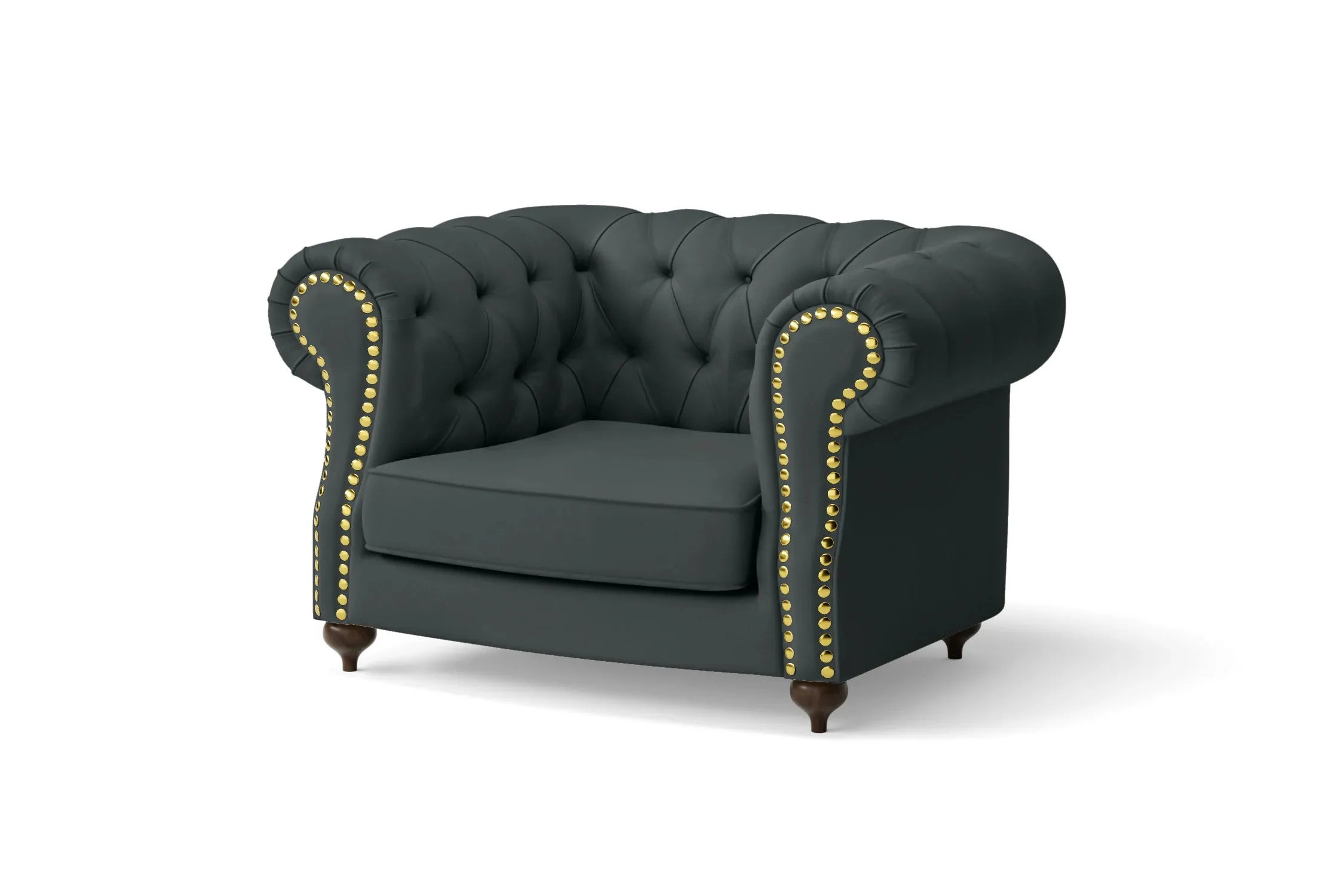Bitonto Armchair Slate Leather