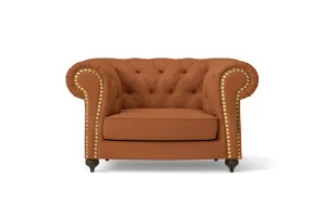 Bitonto Armchair Tan Brown Leather