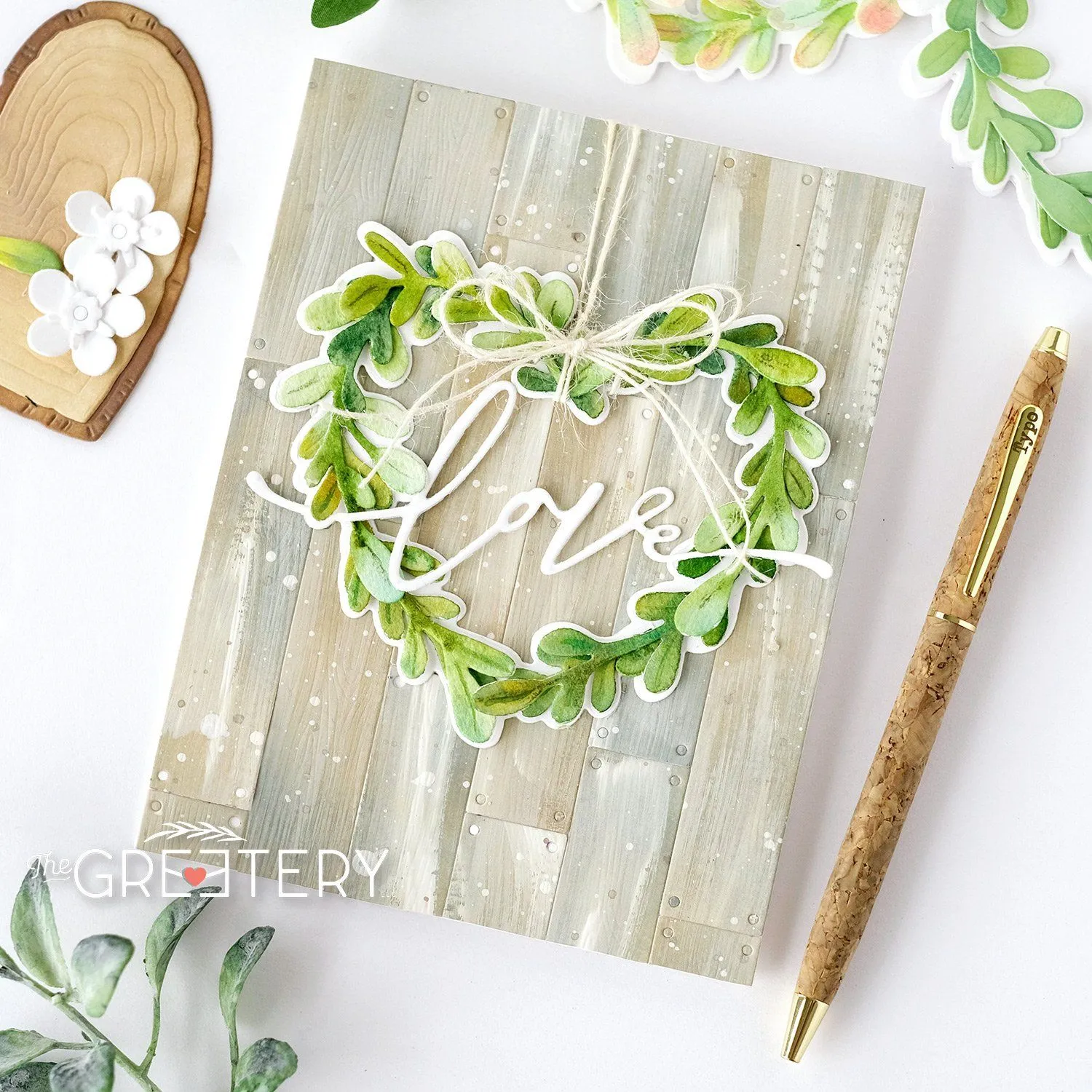 Boxwood Heart Details Die