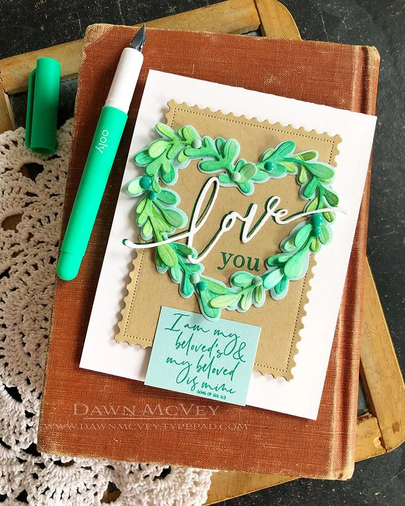 Boxwood Heart Details Die