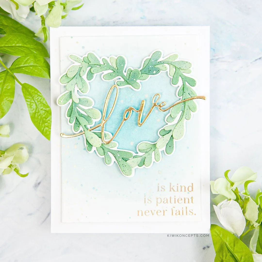 Boxwood Heart Details Die