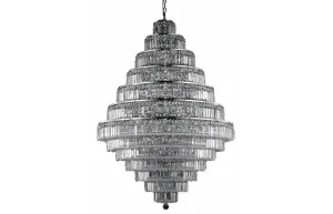 C121-2038G42C/EC - Regency Lighting: Maxime 38 light Chrome Chandelier Clear Elegant Cut Crystal