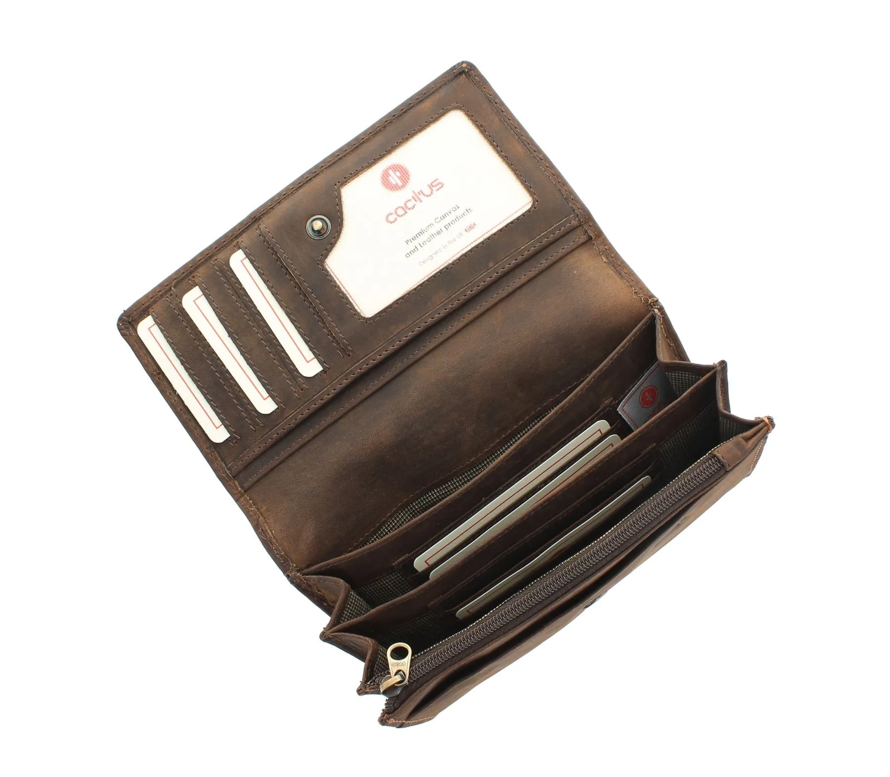 CACTUS Oiled Leather Purse With RFID Protection 3322_81