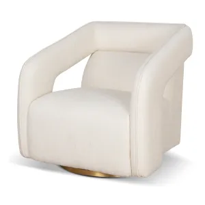 Cadence Swivel Armchair - White