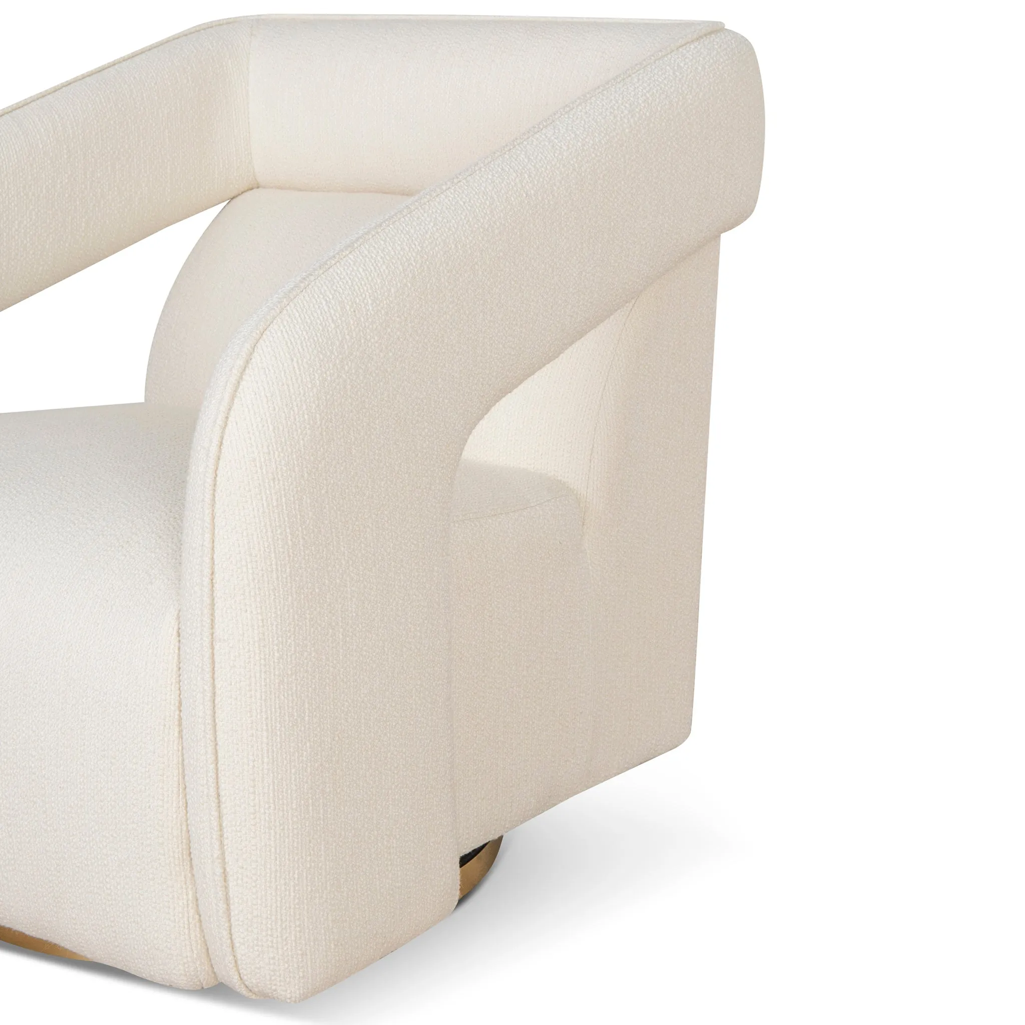 Cadence Swivel Armchair - White