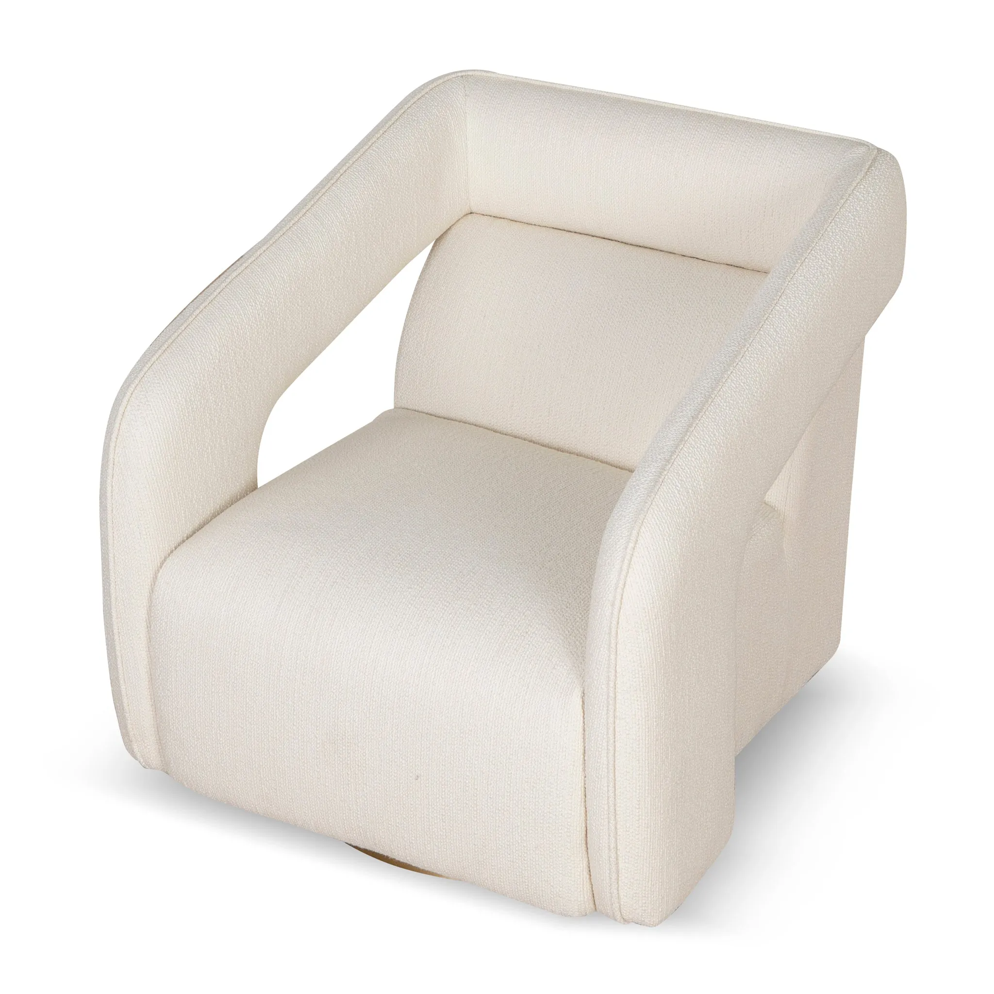 Cadence Swivel Armchair - White