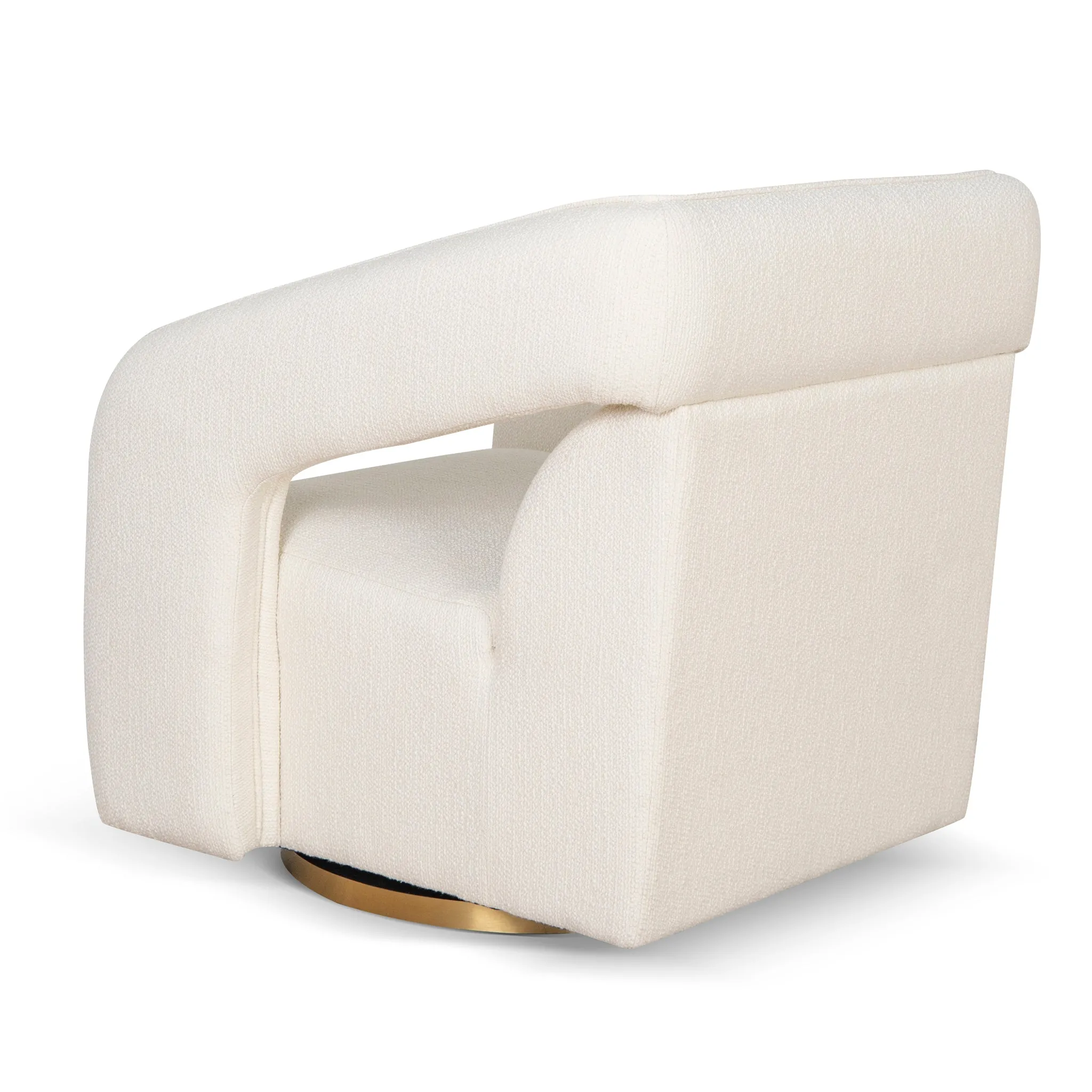Cadence Swivel Armchair - White