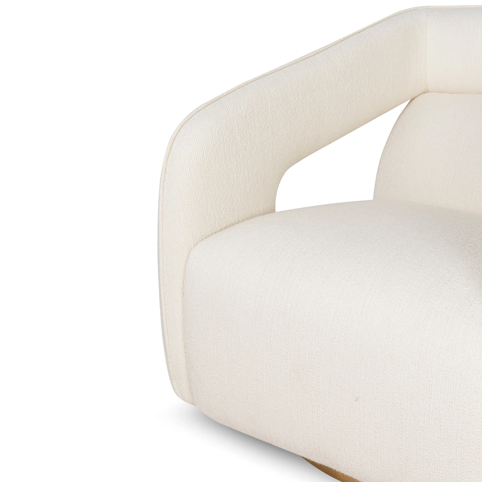 Cadence Swivel Armchair - White