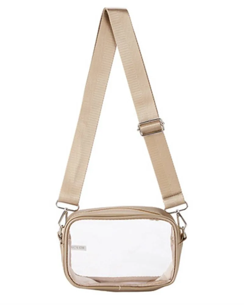 Camera Style Clear Crossbody Bag