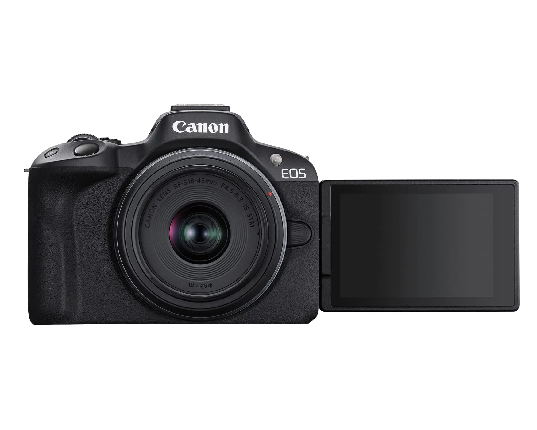 Canon EOS R50 Mirrorless Vlogging Camera (Black) w/RF-S18-45mm F4.5-6.3 is STM Lens, 24.2 MP, 4K Video, Subject Detection & Tracking, Compact, Smartphone Connection, Content Creator
