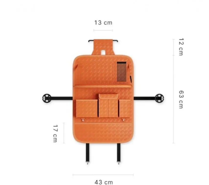 Car seat back storage bag, car seat back hanging bag, car interior small table board storage rack