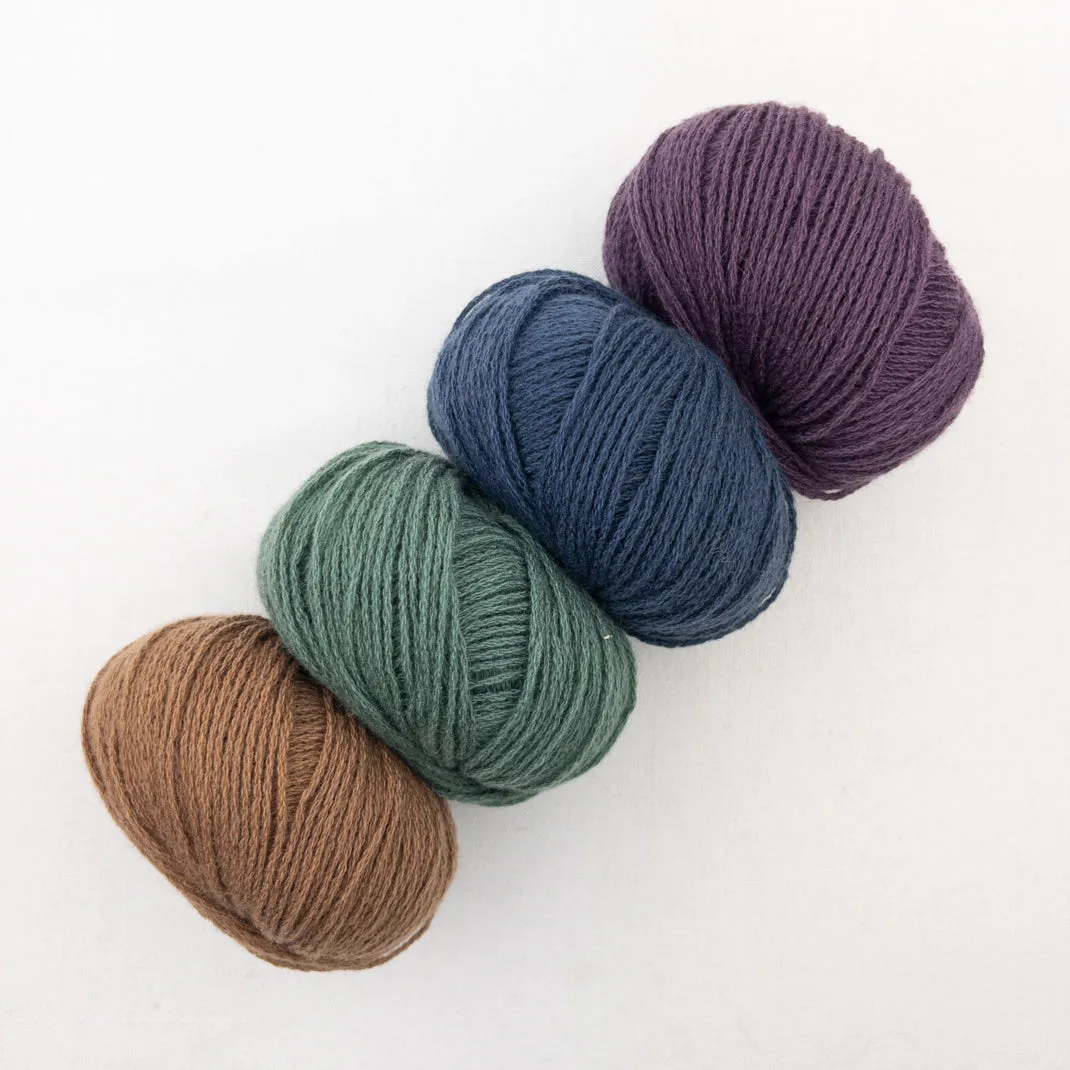 Cashmere Striped Shawlette Knitting Kit | Lang Yarns Cashmere Premium & Knitting Pattern (#394)