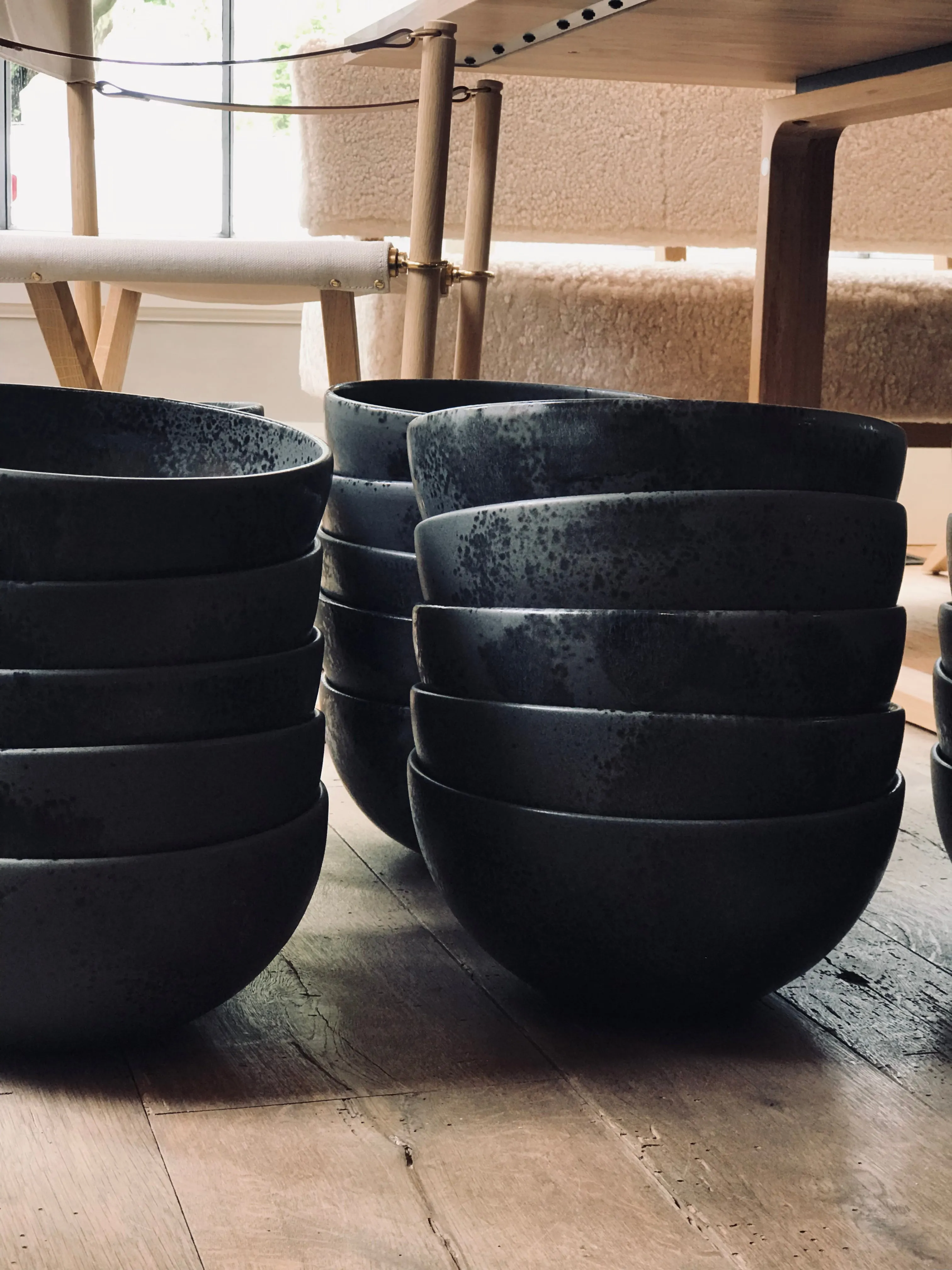 Ceramic Large Deep Bowl by KH Wurtz