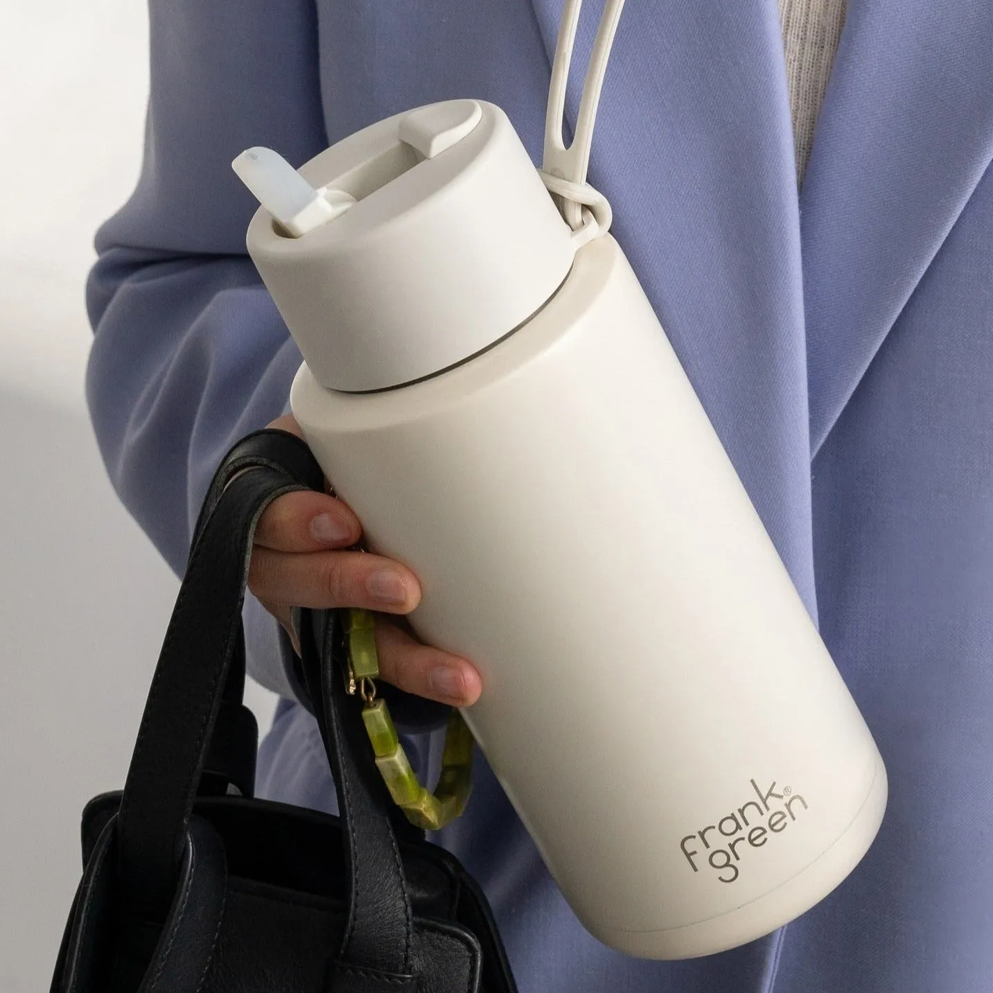 Ceramic Reusable Bottle 34oz - Cloud