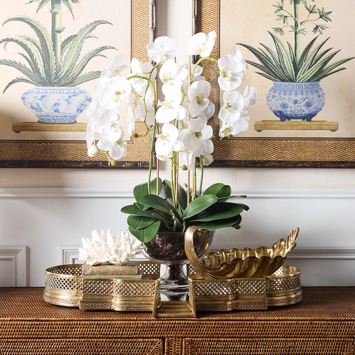 Chantilly Brass Mirror Tray