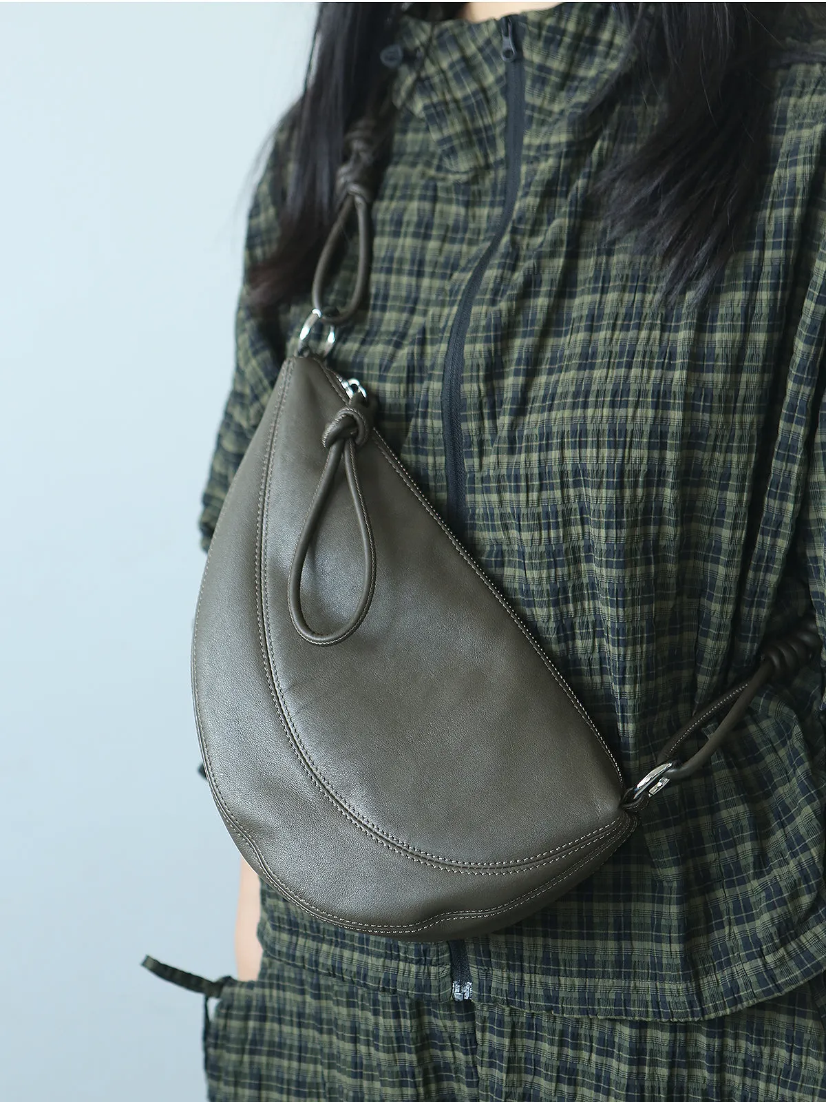Chic Women's Crossbody Chest Bag Leather Small Over The Shoulder Purse