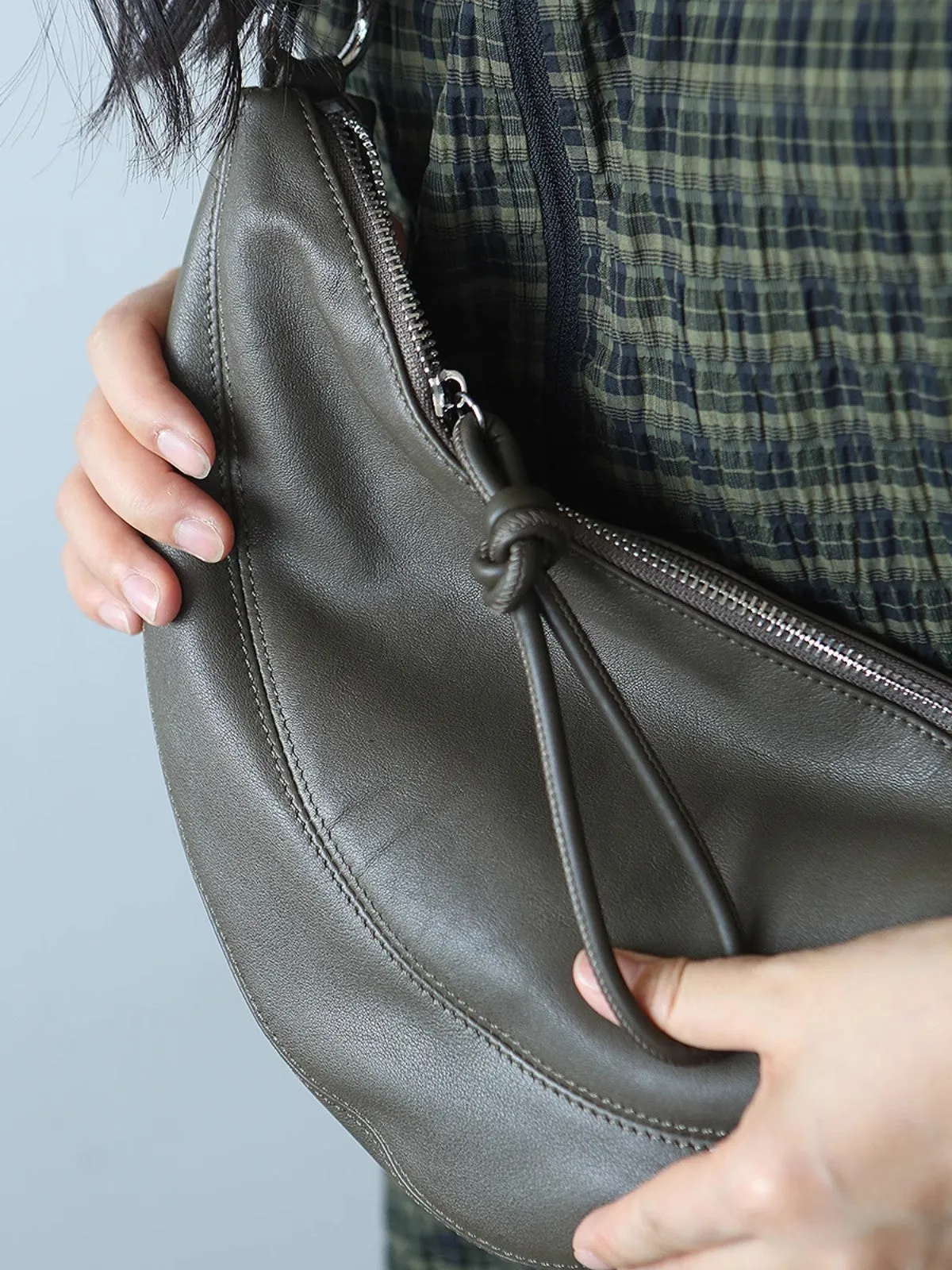 Chic Women's Crossbody Chest Bag Leather Small Over The Shoulder Purse