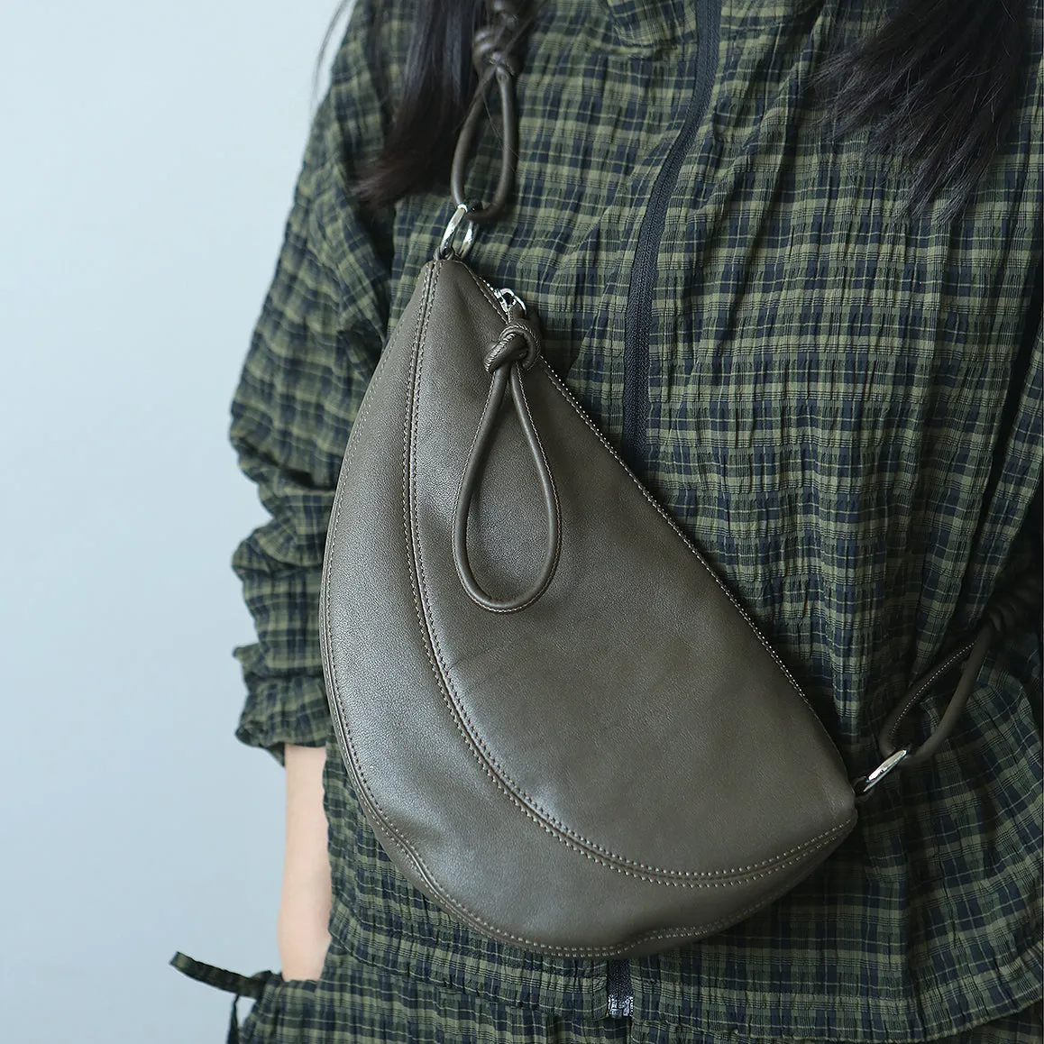 Chic Women's Crossbody Chest Bag Leather Small Over The Shoulder Purse