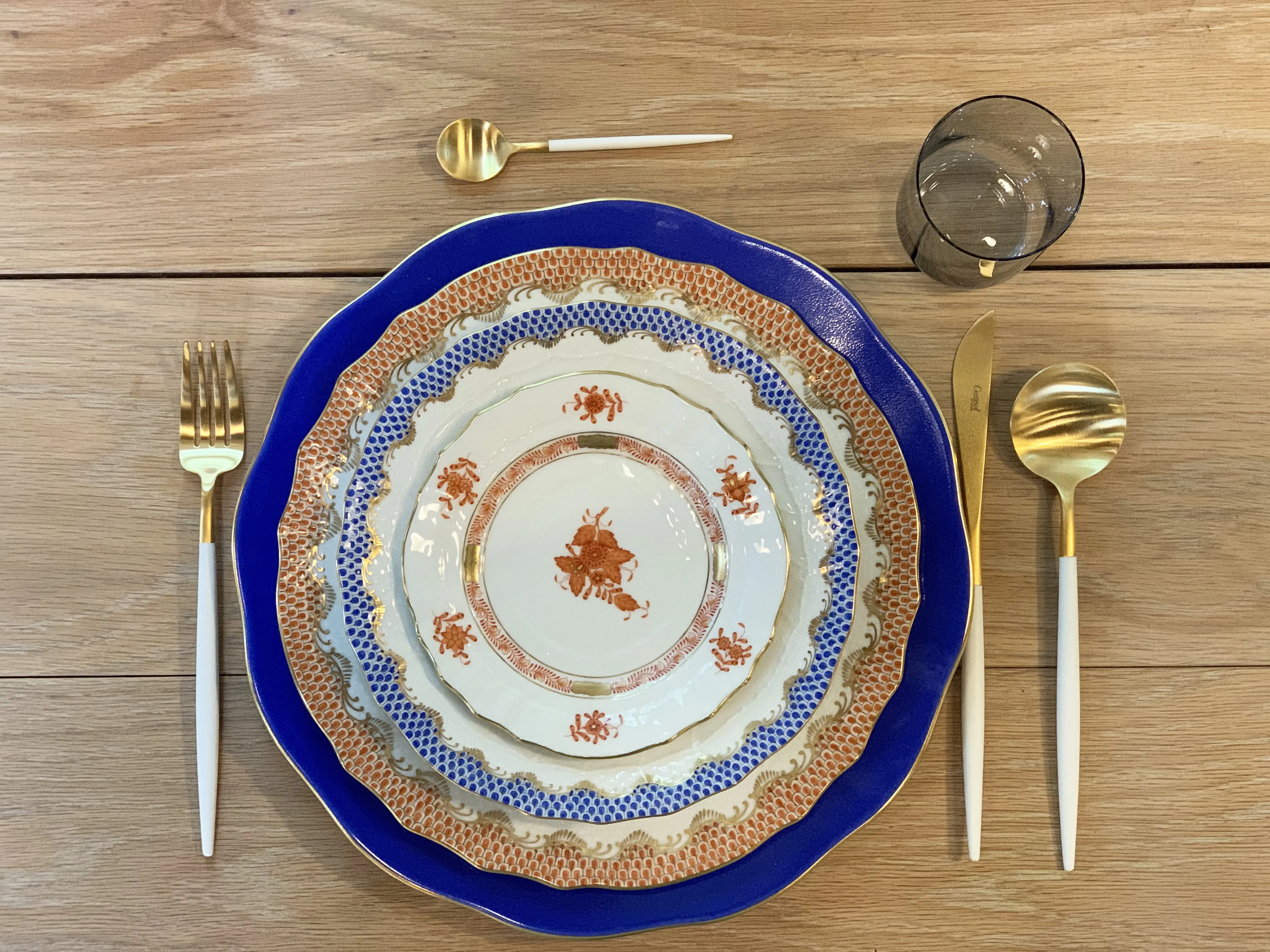 Chinese Bouquet 4.5" After Dinner Saucer by Herend