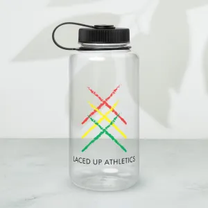 Classic Laced Up Athletics Wide mouth plastic water bottle