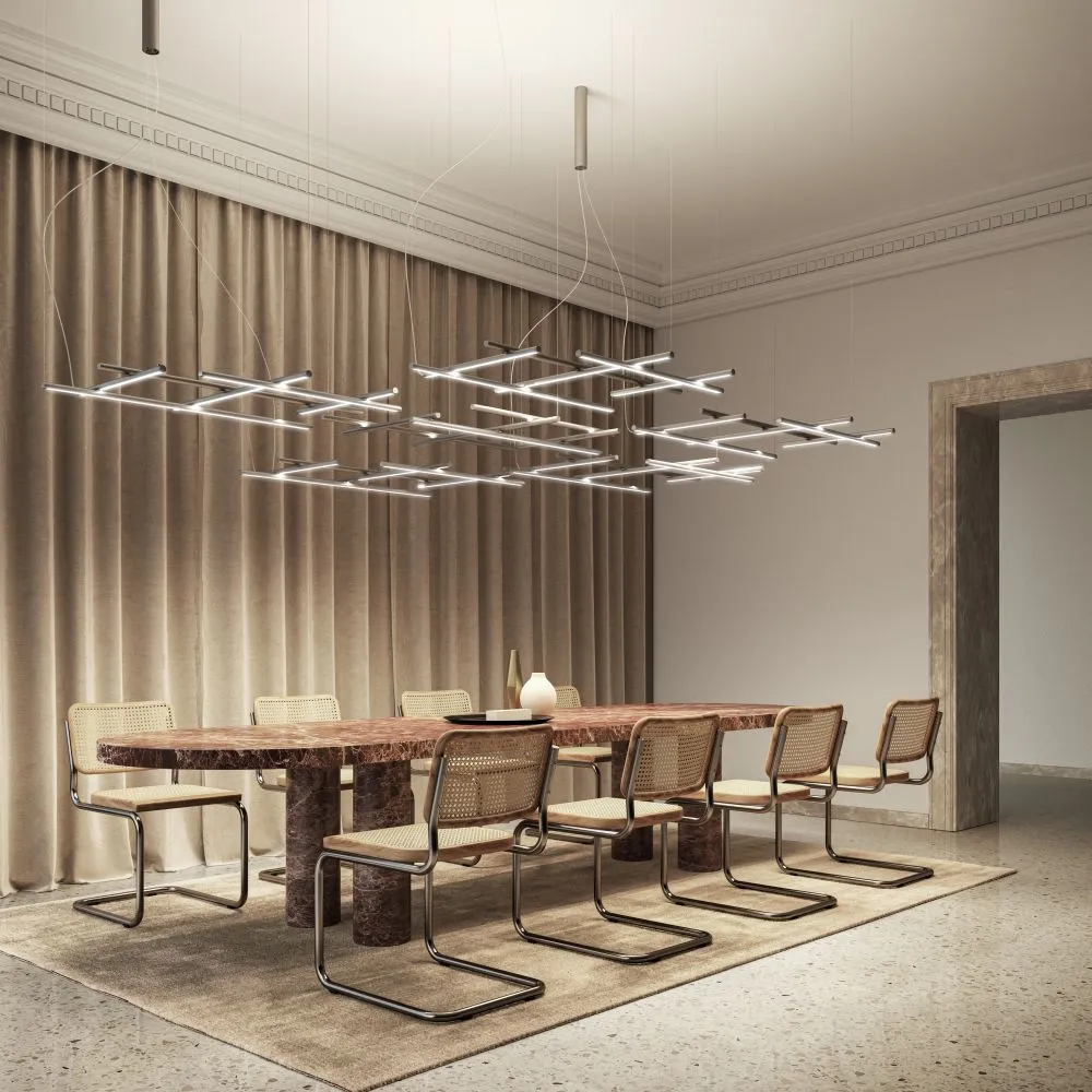 Contemporary Modular Aluminium Suspended Light