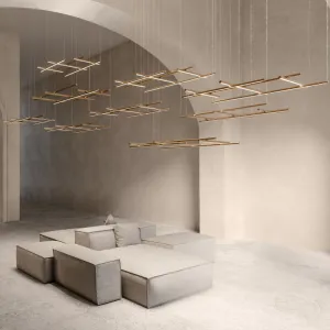Contemporary Modular Aluminium Suspended Light