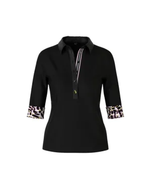 Contrast Details Polo Shirt