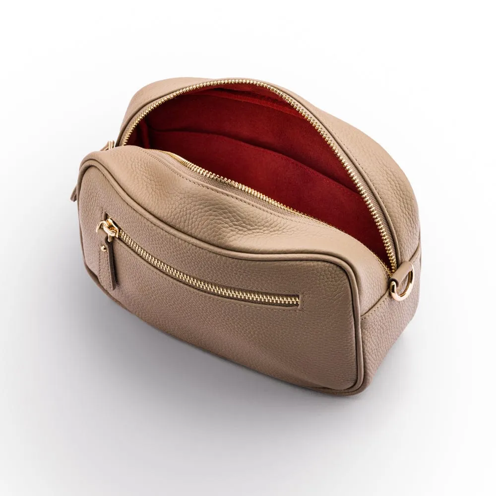 Cross Body Camera Bag - Taupe