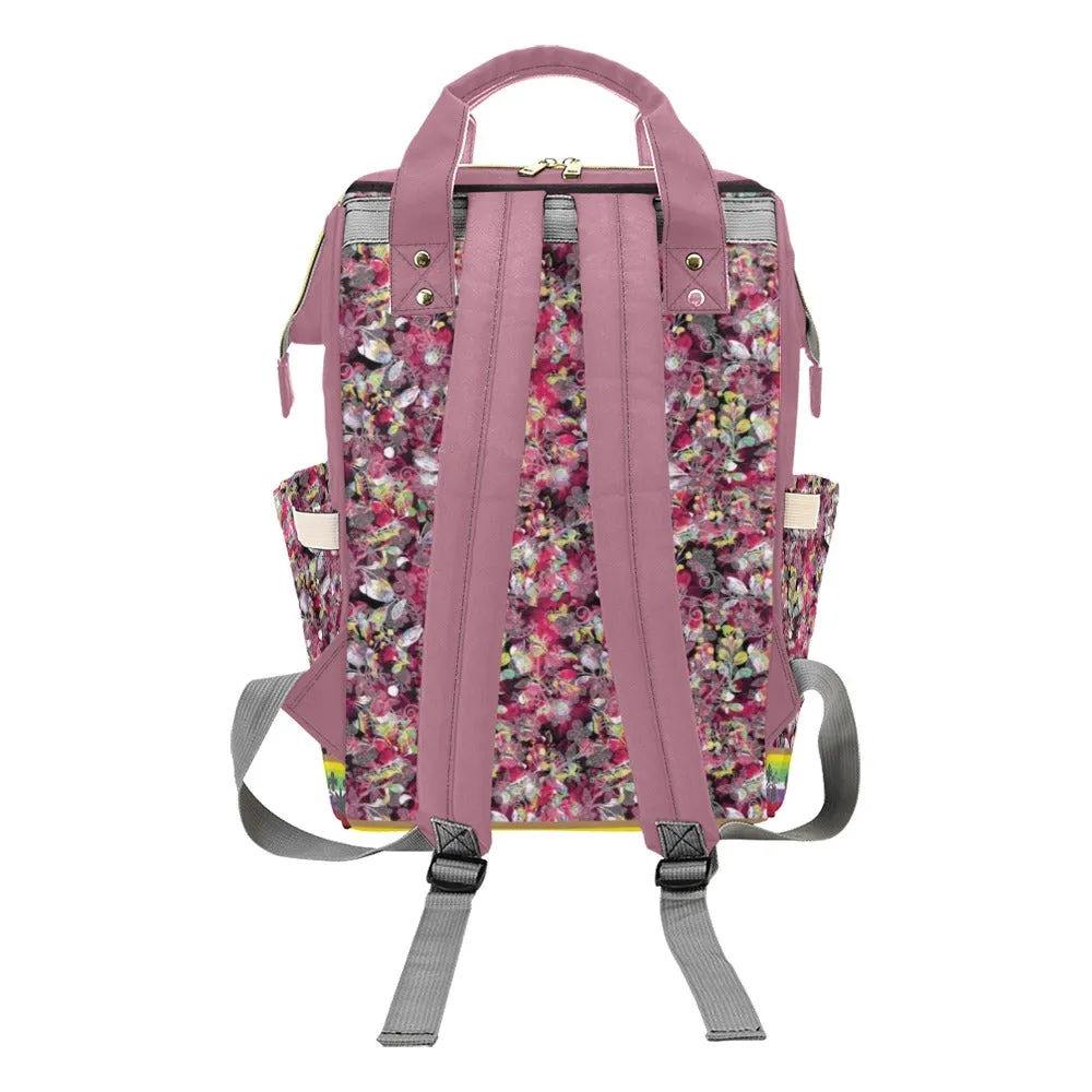 Culture in Nature Maroon Multi-Function Diaper Backpack/Diaper Bag