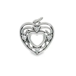 D482 Double Heart With Stones