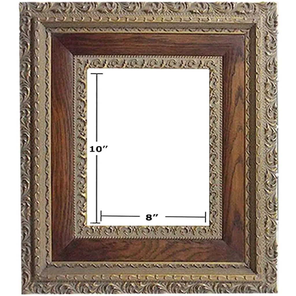 DARK OAK with ANTIQUE PICTURE FRAMES 8in x 10in