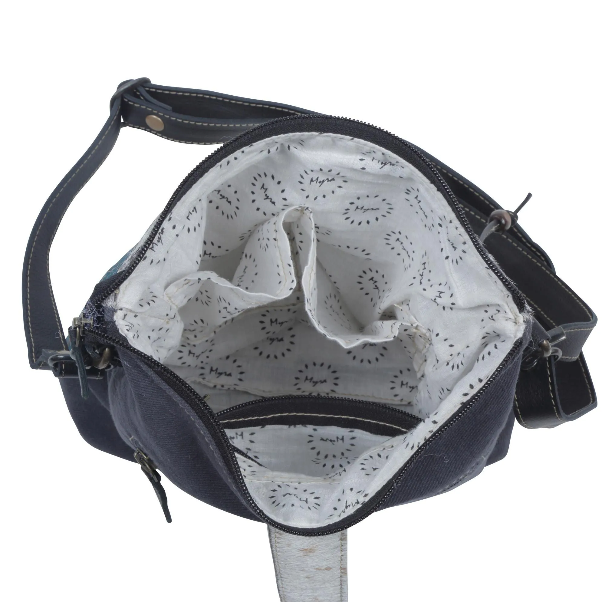 DE Luxe leather and hide bag