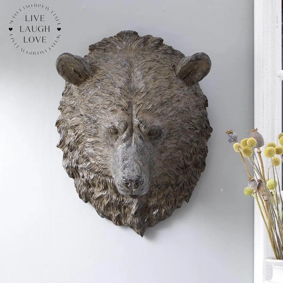 Decorative Bear Head Wall Ornament