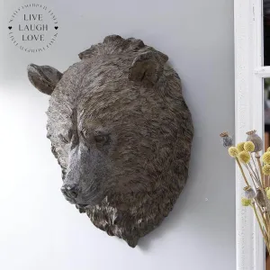 Decorative Bear Head Wall Ornament